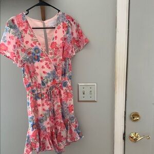 Sugarlips Pink and Blue Floral Shorts new never worn